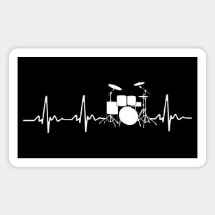 Drummer Heartbeat Gift Magnet